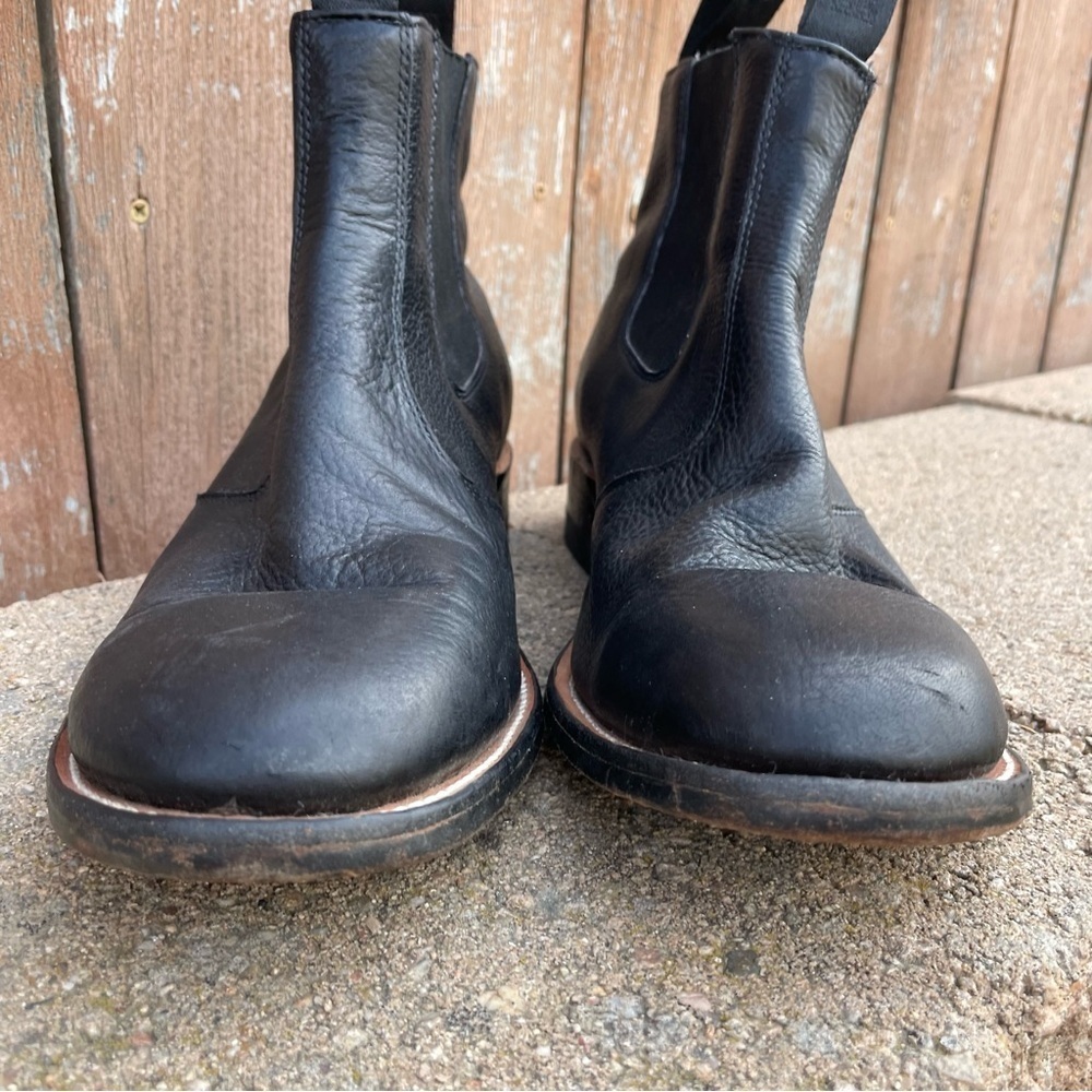 BOULET Men’s Black Leather Pull On Congress Ankle Boot Shoe Size 9 - Picture 2 of 16